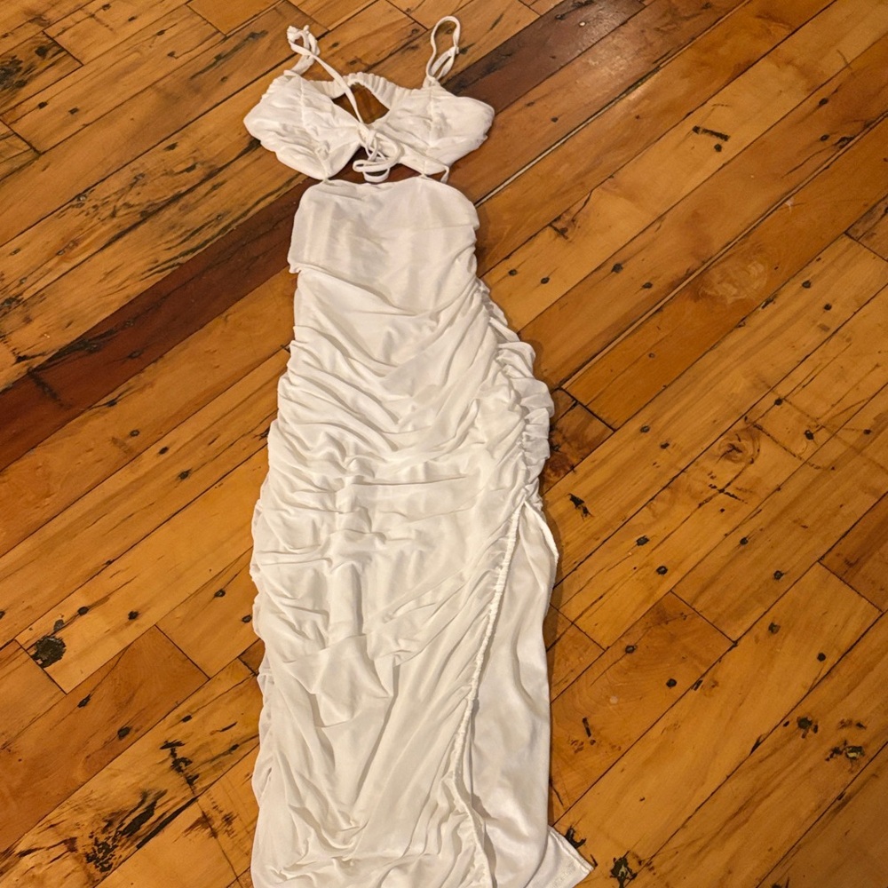 Princess Polly White Backless Dress